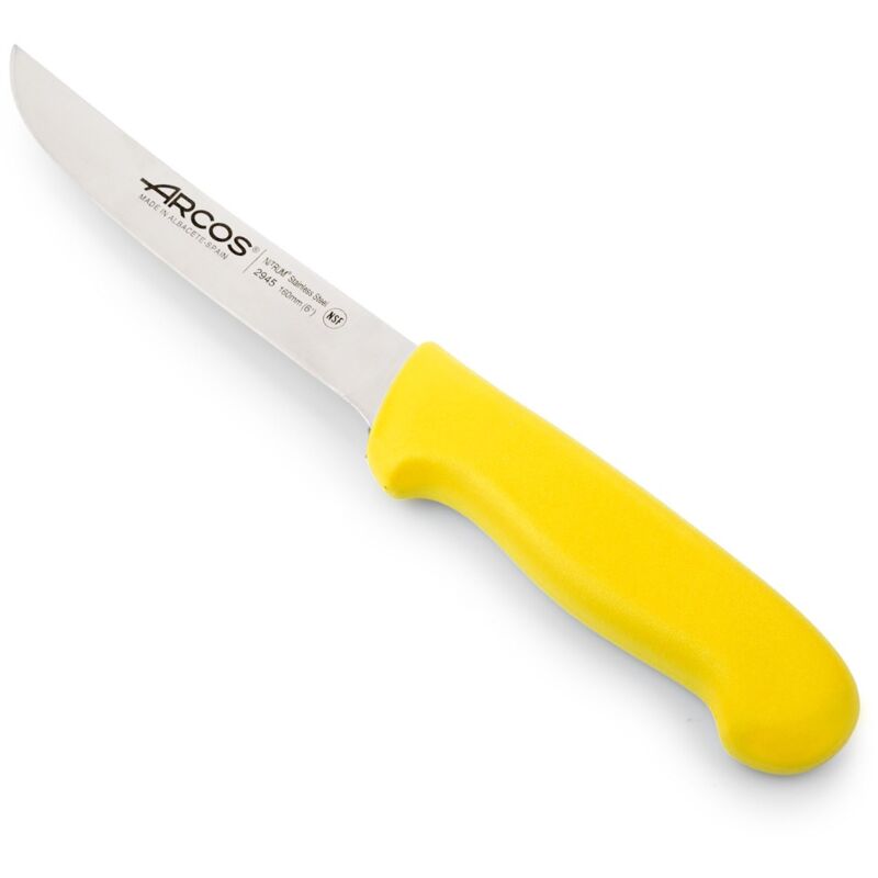 Ausbeinmesser Arcos Farbe - Prof 294500 In Edelstahl Nitrum Und Mango Ergonomisch Gelbe Polypropylenklinge Und 16 Cm Klinge, Schaukasten