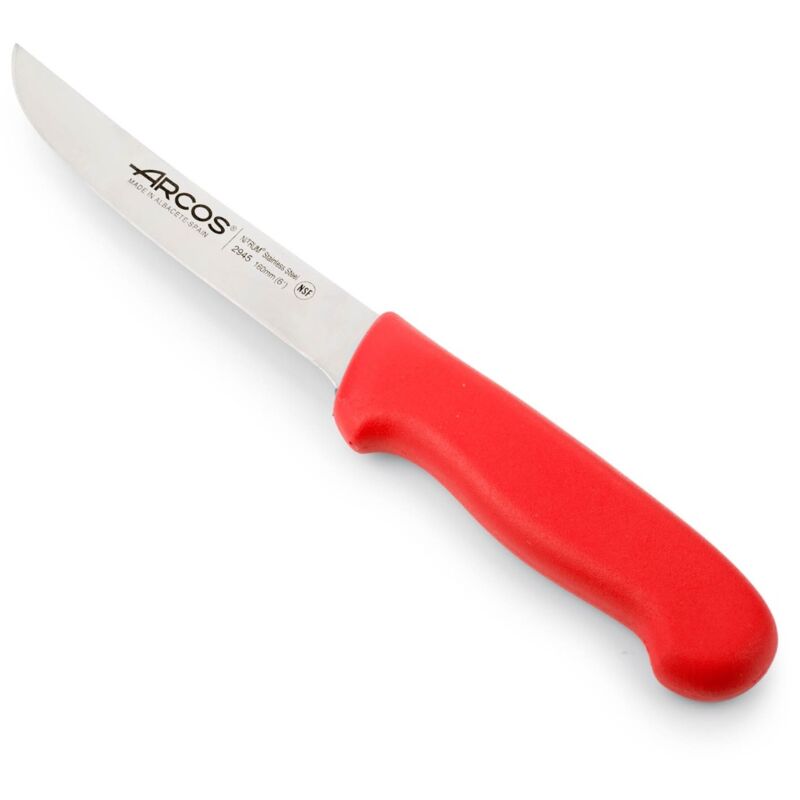 Ausbeinmesser Arcos Farbe - Prof 294522 In Edelstahl Nitrum Und Mango Ergonomische Rote Polypropylenklinge Und 16 Cm Klinge, Vitrine