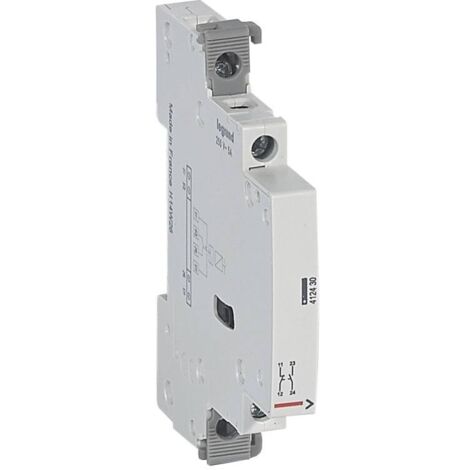 Ausiliario per contattori 2 moduli. 25 A contatto ausiliario inverter 250V5 A -NC + NA LEGRAND 412430