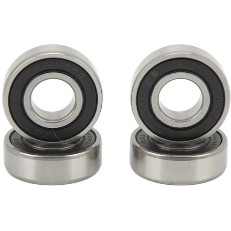 Ausla 4PCS 6202-RS Roule de Roue Set Rouleau à Billes Rouleau à Roues Lourdes en Acier chromé avec des Couvercles de Protection pour CT200U CT200U-EX Baja MB165 MB200 Mini Bikes.