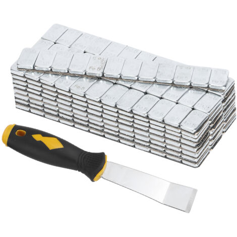 Ausla Radgewichtsauswuchtung, selbstklebende Metall-Radnaben-Auswuchtblöcke, Reifengewichtsauswuchtung, selbstklebende Streifen 5 g/0,18 oz x 25, hochwertiges blaues Klebeband, zum Aufkleben