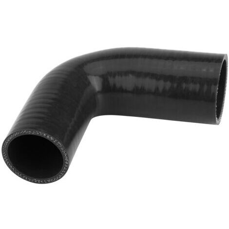 Ausla Tuyau de Coude de Donsieur en Silicone à 90 Degrés Black Universel Haute Performance avec Matériau de Silicone Pur pour Température Extrême -60 ℃ à + 260 ℃