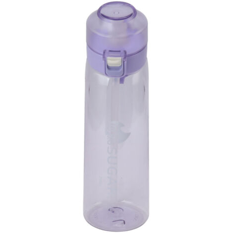 Auslaufsichere 650-ml-Fitness-Trinkflasche mit Handschlaufe, duftend für Sport, Camping und Outdoor-Aktivitäten – Lila