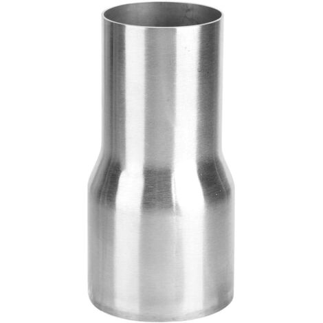 Auspuffrohradapter, Edelstahl Universal-Auspuffrohrverbinder Rohradapter Reduzierstück modifiziertes Teil, Edelstahl Universal-Auspuffrohrverbinder Rohradapter modifiziertes Teil (51–63 mm)