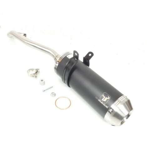 auspufftopf edelstahl mattschwarz ixrace für motorrad yamaha 125