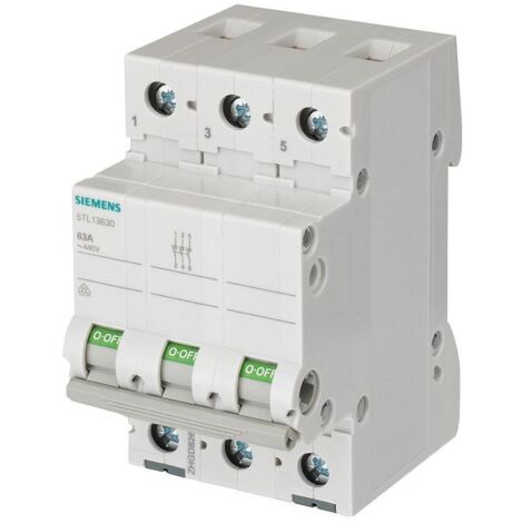 Ausschalter   Grau   63 A 3 Schließer   Siemens 5TL13630