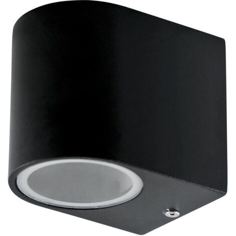 Außen-Garten-Wandleuchte Boston 1xGU10 IP44 schwarz Goldlux
