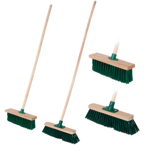 PERAGASHOP Außenbesen 40cm mit Stiel 120cm
