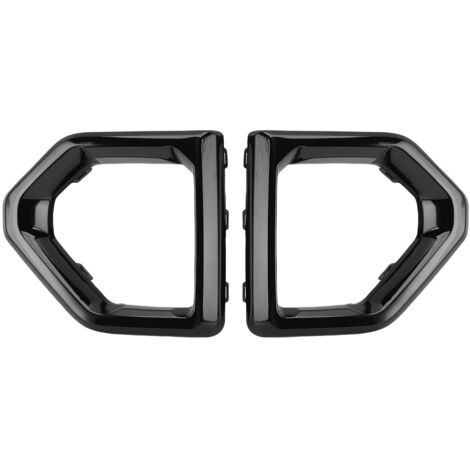 [Außenblende für Nebelscheinwerfer] für GMC Sierra 1500 AT4/Base/SLT 2019–2023 – Glänzend schwarze ABS-Nebelscheinwerferblende, 2-teiliges Set