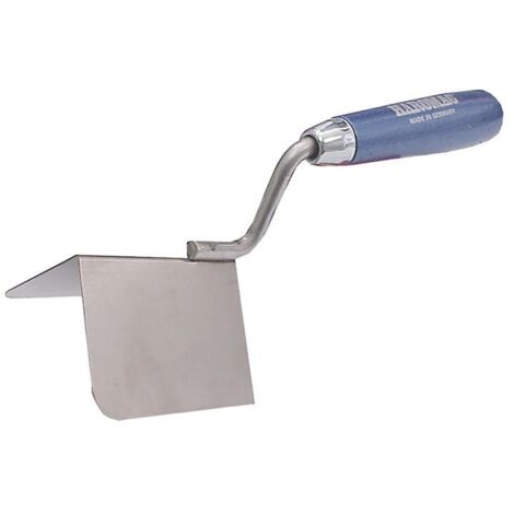 Außeneckenkelle Breite 80 mm ergonomischer Buchenholzgriff rostfreier Edelstahl 90 °