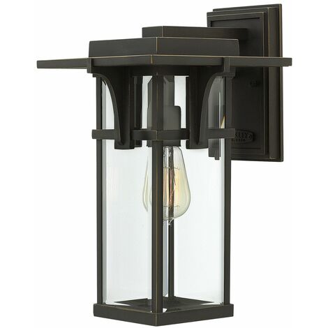 Außenlampe Wand IP44 Bronze E27 Glas Aluminium Vintage Wandlampe außen Terrasse