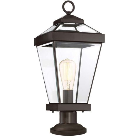 Außenleuchte Gartenlampe Sockelleuchte H 51,9 cm Bronze 1 Flammig Wegleuchte