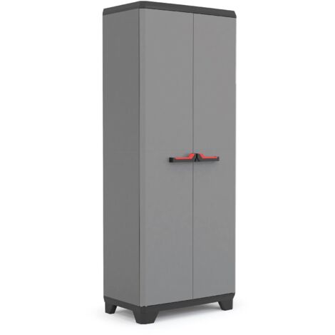 Außenschrank - Gartenmöbel Grau 39x68x173h cm