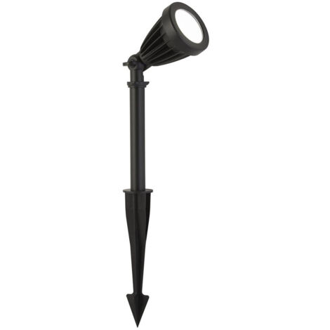 Außenstrahler Stecklampe Gartenlampe Erdspieß LED Spot schwenkbar schwarz H 46cm