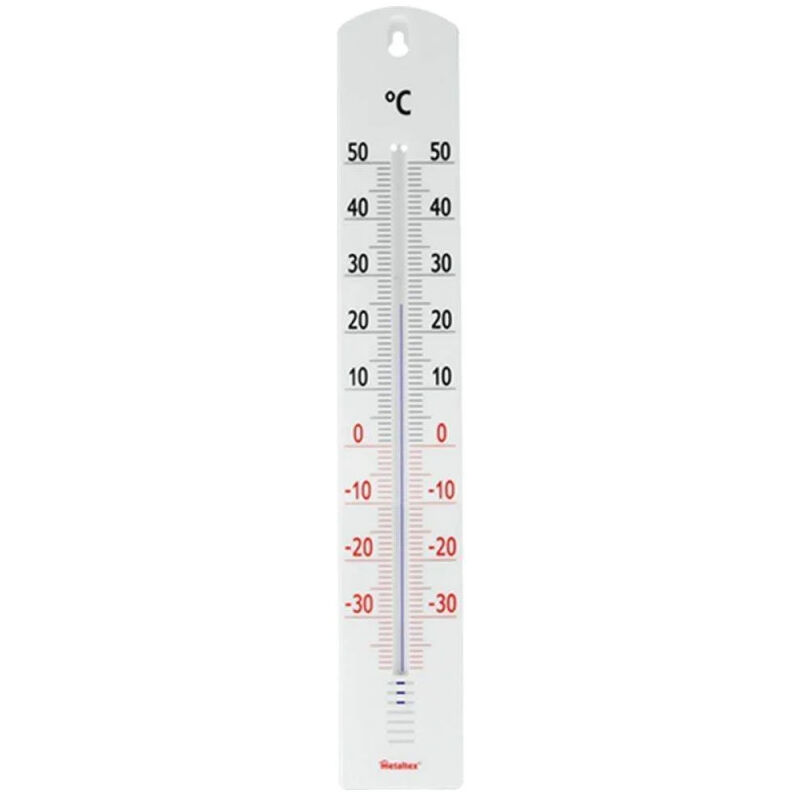 Metaltex Außenthermometer Glas 40 X 6, 5 X 1, 2 Cm Für Innen Und Außen Geeignet