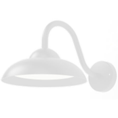 Außenwandlampe Aluminium LED IP54 B: 25 cm Weiß 3000 K warmweißes Licht 640 lm Modern