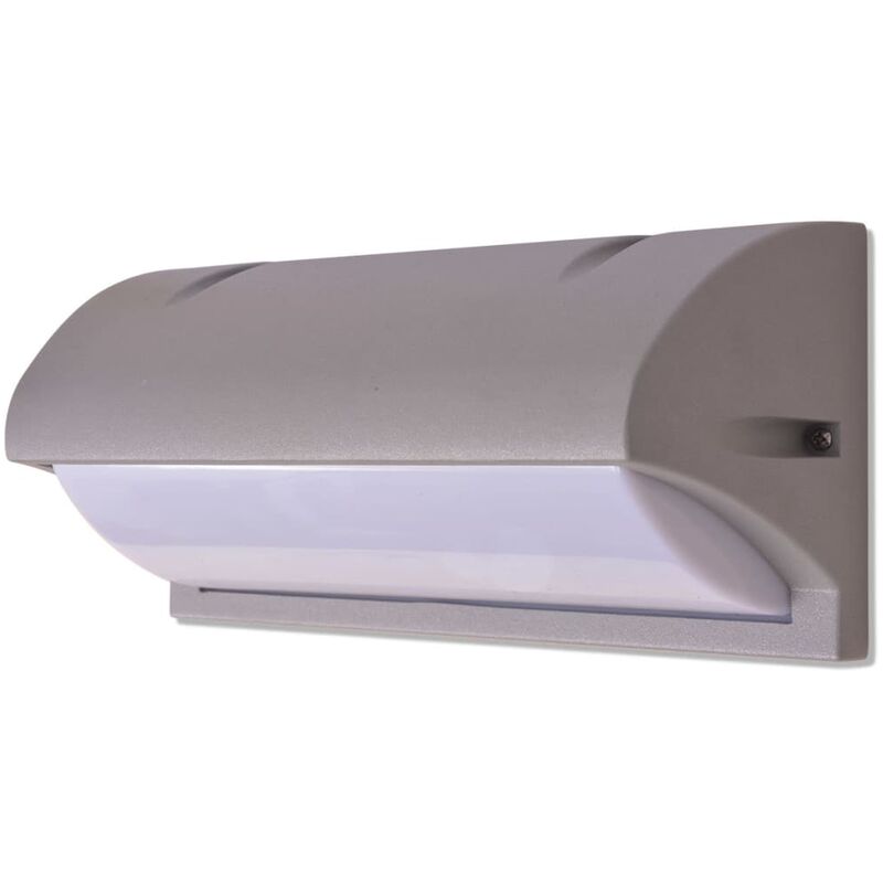 Aussenwandlampe Grau Aluminium