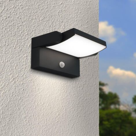 Außenwandleuchte Angle 26,5W schwenkbar mit Bewegungsmelder - Lichtfarbe: 4000K - Farbe: anthrazit RAL 7016