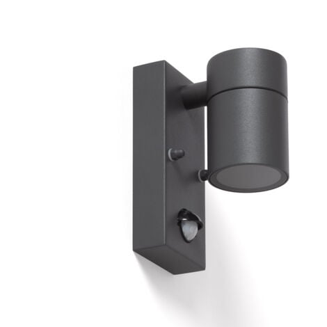 EFECTOLED Außenwandleuchte aus Edelstahl mit PIR-Sensor Stone Anthrazit