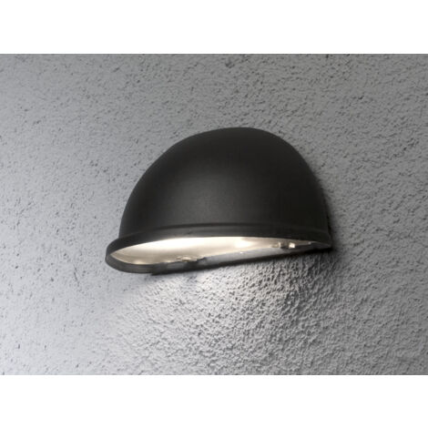 Außenwandleuchte Downlight TORINO Aluminium Schwarz - Moderne Hausbeleuchtung