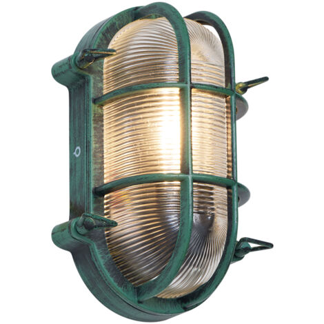 Außenwandleuchte Grün Oval IP44 - Noutica