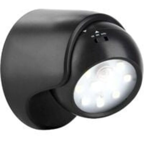 Außenwandleuchte mit Bewegungsmelder  1000 Lumen LED-Außenbeleuchtung  Akkubetriebene, kabellose Beleuchtung  360° drehbar und neigbar