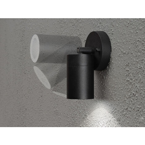 Außenwandleuchte MODENA Downlight schwenkbar, Höhe 15cm, Schwarz