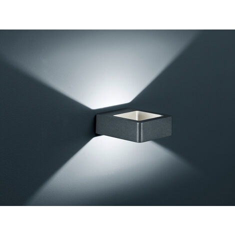 Außenwandleuchte Reno Double Led Light IP54 Anthrazit Trio Beleuchtung