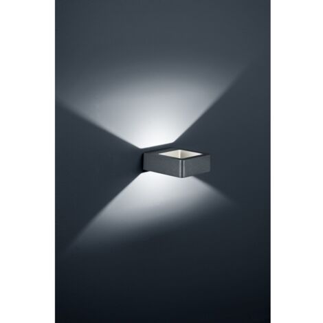 Außenwandleuchte Reno Double Led Light IP54 Anthrazit Trio Beleuchtung