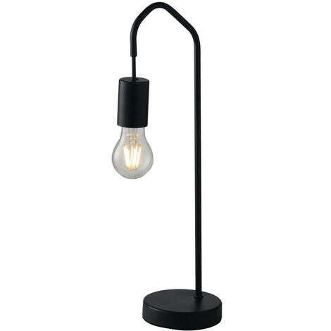 Außergewöhnliche Tischlampe HABITAT schwarz - minimalistische Designerlampe