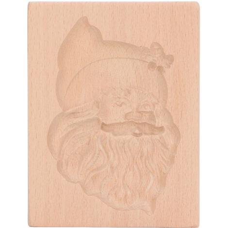 Ausstechform aus Holz für Weihnachtsplätzchen, Weihnachtsmannform, Ingwer- und Keksform