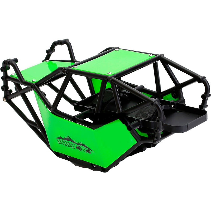 

AX-8503G Nylon RC Roll Cage RC Rock Buggy Body Shell Compatible con 1/10 Axial SCX10 90046 - Austar