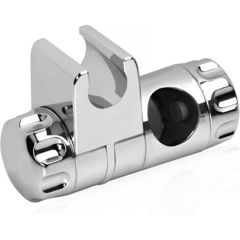 Austauschbarer Handbrausehalter, Duschkopfhalter, Duschhalterung, Duschkopfaufhängung, Duschkopfbefestigung, verchromtes ABS, passend für Duschstangen