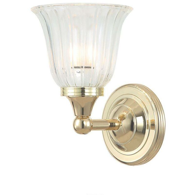 Elstead Lighting - Elstead Austen - 1 Light Bathroom Wall Light Polished Brass IP44, G9