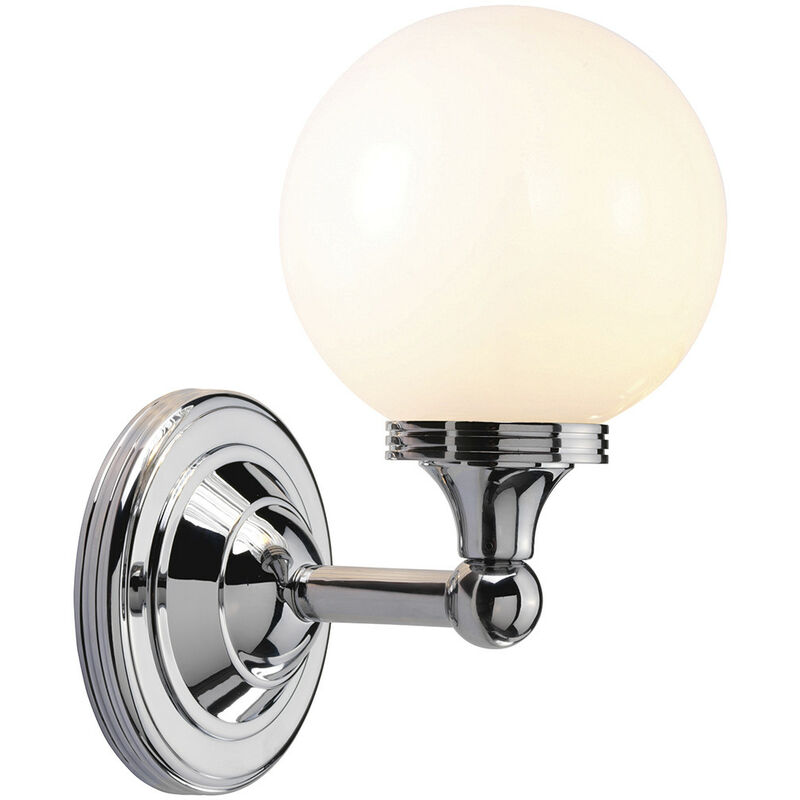 Austen - 1 Licht Badezimmer Wandleuchte Chrom poliert IP44, G9 - Elstead