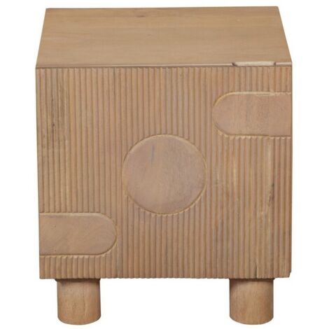 Austin Bedside Table - Solid Wood - L40 x W45 x H50 cm - Brown