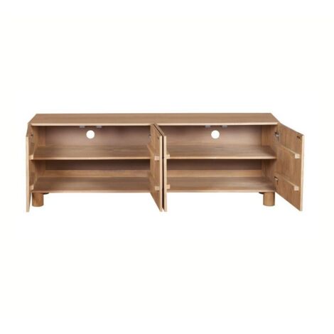 Austin Large Low Board Tv Cabinet - Solid Wood - L40 x W170 x H60 cm - Brown