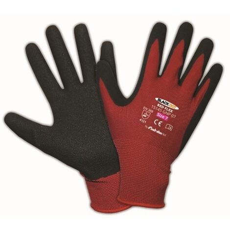 AUSTRALIAN GUANTI NYLON PALMO POLIURET.ROSSO TG.11 ART.1514 confezione da PAIA 12