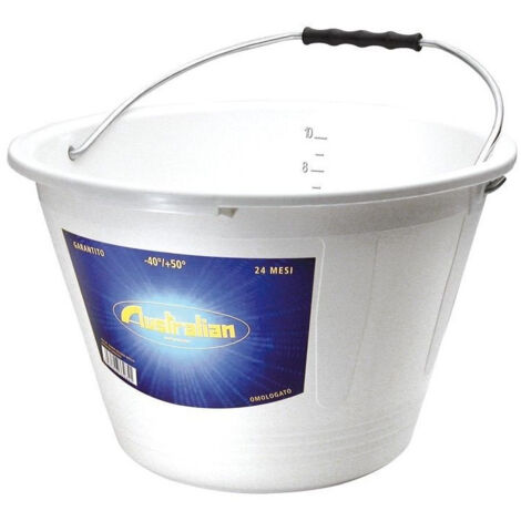 Australian secchio bianco in plastica per muratore