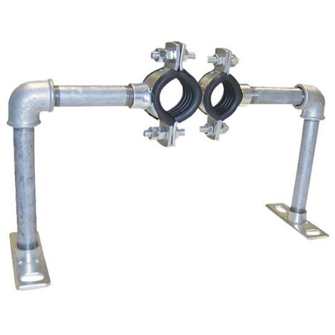 AUSTROFLEX Fixpunkt-Schelle double für AustroPEX WW Fernwärmeleitung Doppelrohr 40 x 5,5 mm und 25 x 3,5 mm