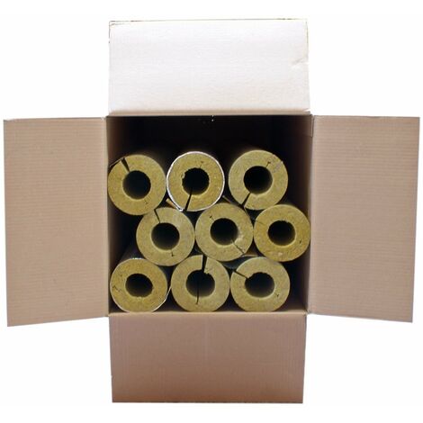 Austroflex Karton 9m Steinwolle Rohrschale alukaschiert 48mm x 40mm