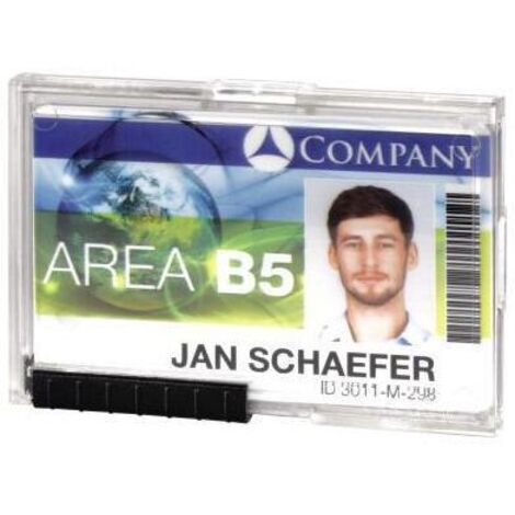 Ausweishalter PUSHBOX TRIO 87 x 54 mm (B x H) Kunststoff transparent 10 St./Pack.