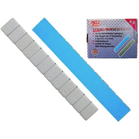 Bgs Technic – Assortiment de poids d'équilibrage 36 pièces – Compatible avec pince BGS 1539 – Pour jantes en acier – 9449
