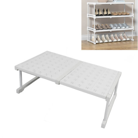Ausziehbare Drahtregale für Schränke - Hochbelastbarer Kohlenstoffstahl - Von 47 bis 68 cm für Küche, Bad, Kleiderschrank - 1 Set (11 Zubehörteile)