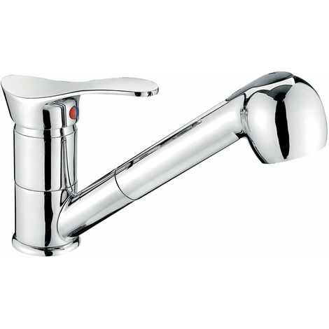 Ausziehbare Einhebelmischer Küchenarmatur Spültischarmatur Küchen Wasserhahn mit ausziehbarer Geschirrbrause - Modell SWING