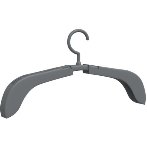 Ausziehbare Kleiderbügel 10 Stk. Grau vidaXL - Grau