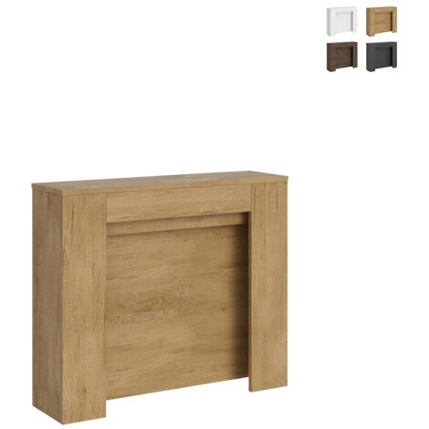 Ausziehbare Konsole 90x25/211 cm Kiba Eiche Natur
