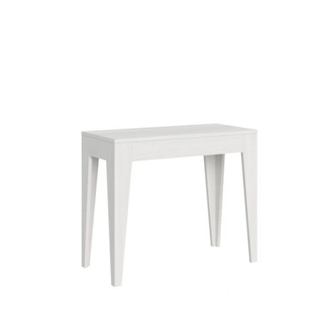 Ausziehbare Konsole 90x42/198 cm Isotta Small White Ash