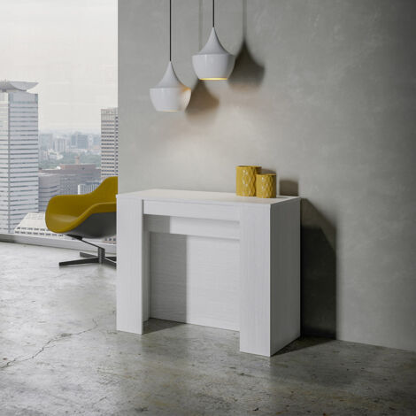 Ausziehbare Konsole 90x48/296 cm Venus White Ash