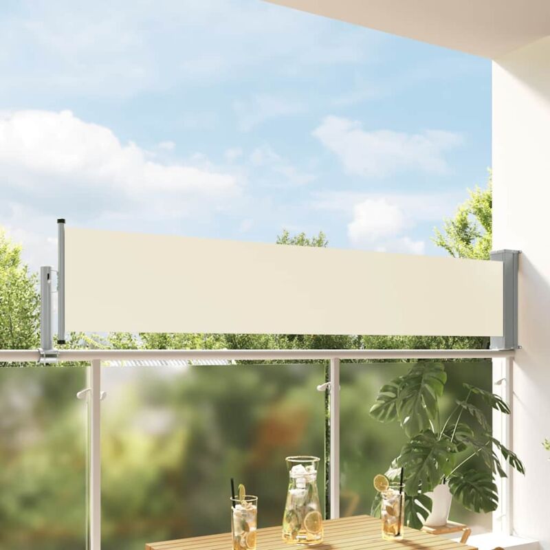 Ausziehbare Seitenmarkise 60×300 Cm Creme Vidaxl